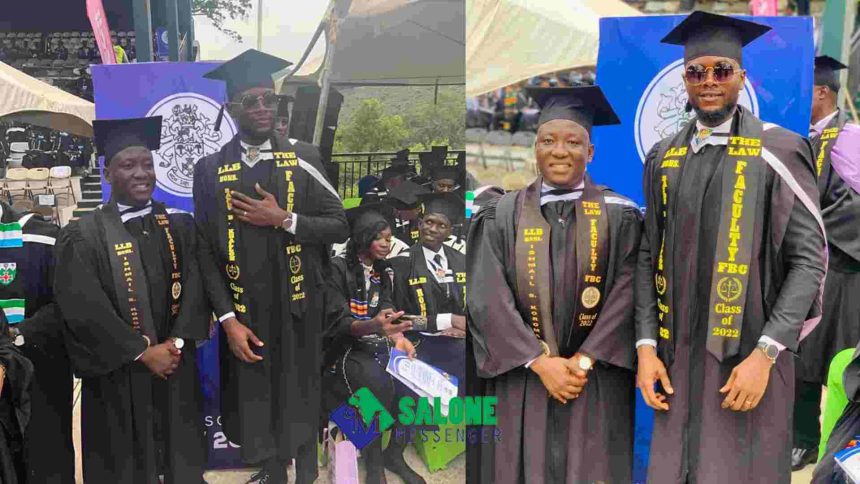 Popular Sierra Leonean Journalist Celebrates as he bags Bachelor of Law from the University