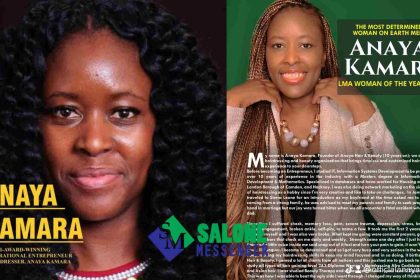 Sierra Leonean London Based Female Entrepreneur Listed Among LMA woman of the year’ 2023