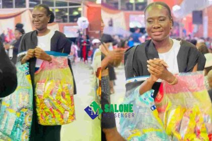 South African young Lady who use to sell Sweet and Chips to Pay Her University walk up the stage with bags of chips and sweets as a reminder of her journey on her graduation