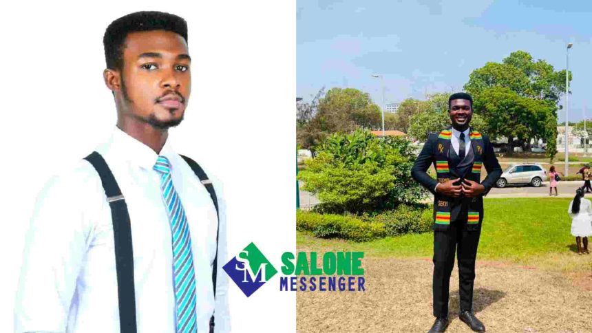 Young Ghanaian Man Celebrates as he Bags Masters of Management Science