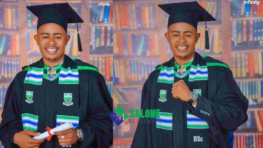 Youth Activist Amb. Mohamed Harass Barrie Celebrates as he bags a sound Degree from FBC, Makes family proud