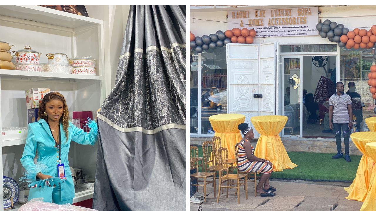 Naomi Kay Launches High-End Home Decor and Furniture Shop in Freetown.