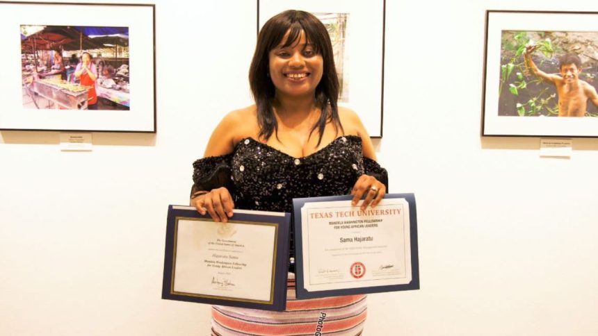 Championing Change: Hajaratu Sama's Journey in the 2023 Mandela Washington Fellowship.