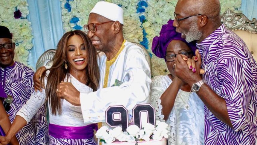 Isha Johansen Commemorates Father's 90th Birthday, Pa Tejan-Cole.