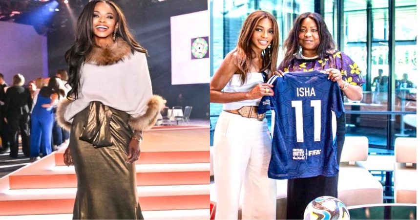 Johansen and Samoura, Esteemed Female Football Icons, Honored as Special Guests at 2023 London Fashion Week.