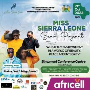 Pitwizzy, Boii, Adfega, and Mello Seven to perform at Miss Sierra Leone 2023