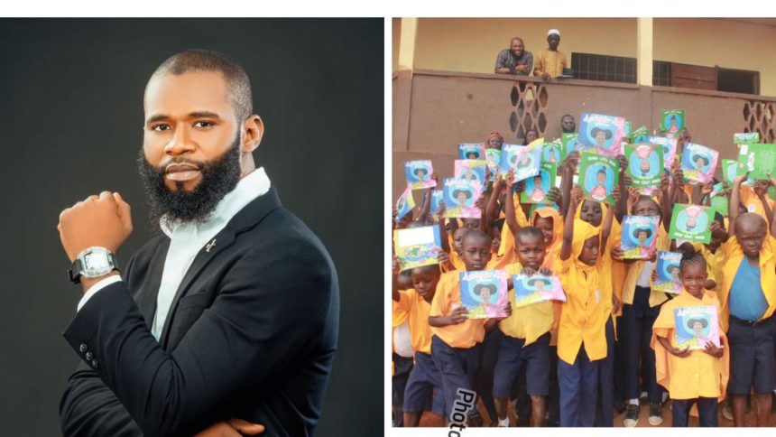 Neeks Fashion CEO donates 100 books to his former school in Sierra Leone