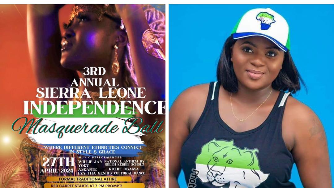 PRECIOUS AMABEL ANNETTE SMITH back as Red Carpet Host at 3rd Annual Sierra Leone Independence Masquerade Ball
