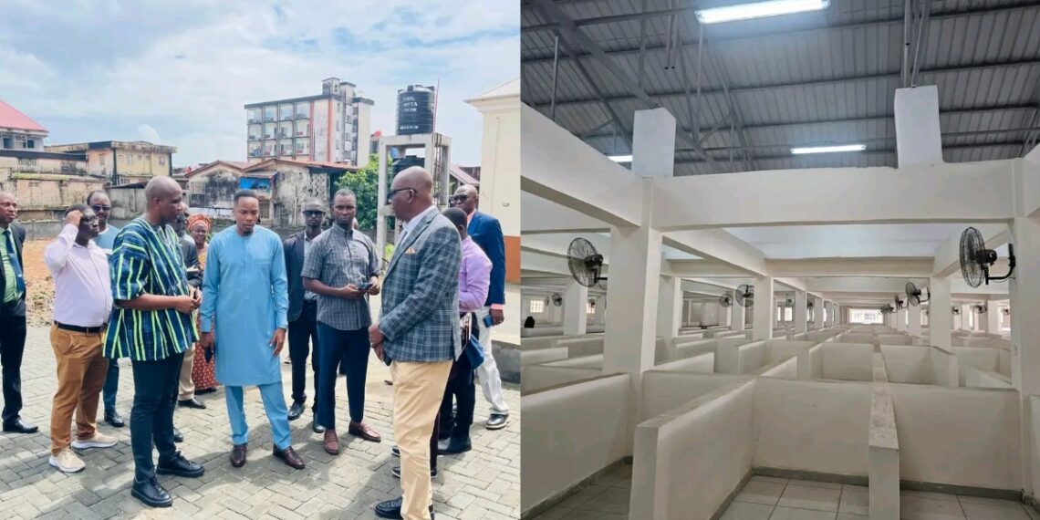 Chief Minister Inspects Sewa Grounds Market Project Chief Minister Inspects Sewa Grounds Market Project