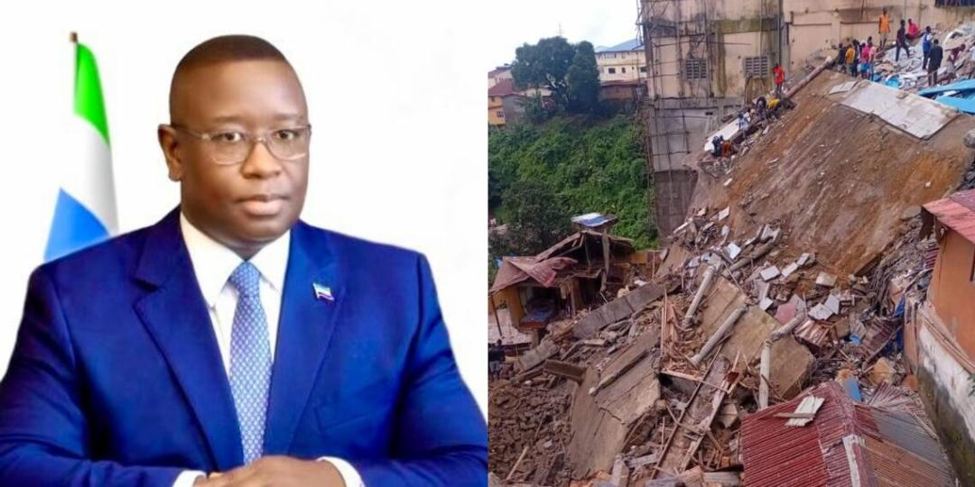 President Bio Pledges Full Support and Calls for Inquiry Following Freetown Building Collapse.
