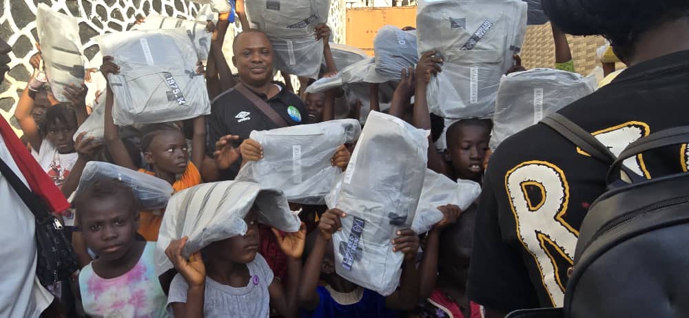 Bello Foundation Sierra Leone Donates School Supplies to 100 Pupils in Tombo Community.