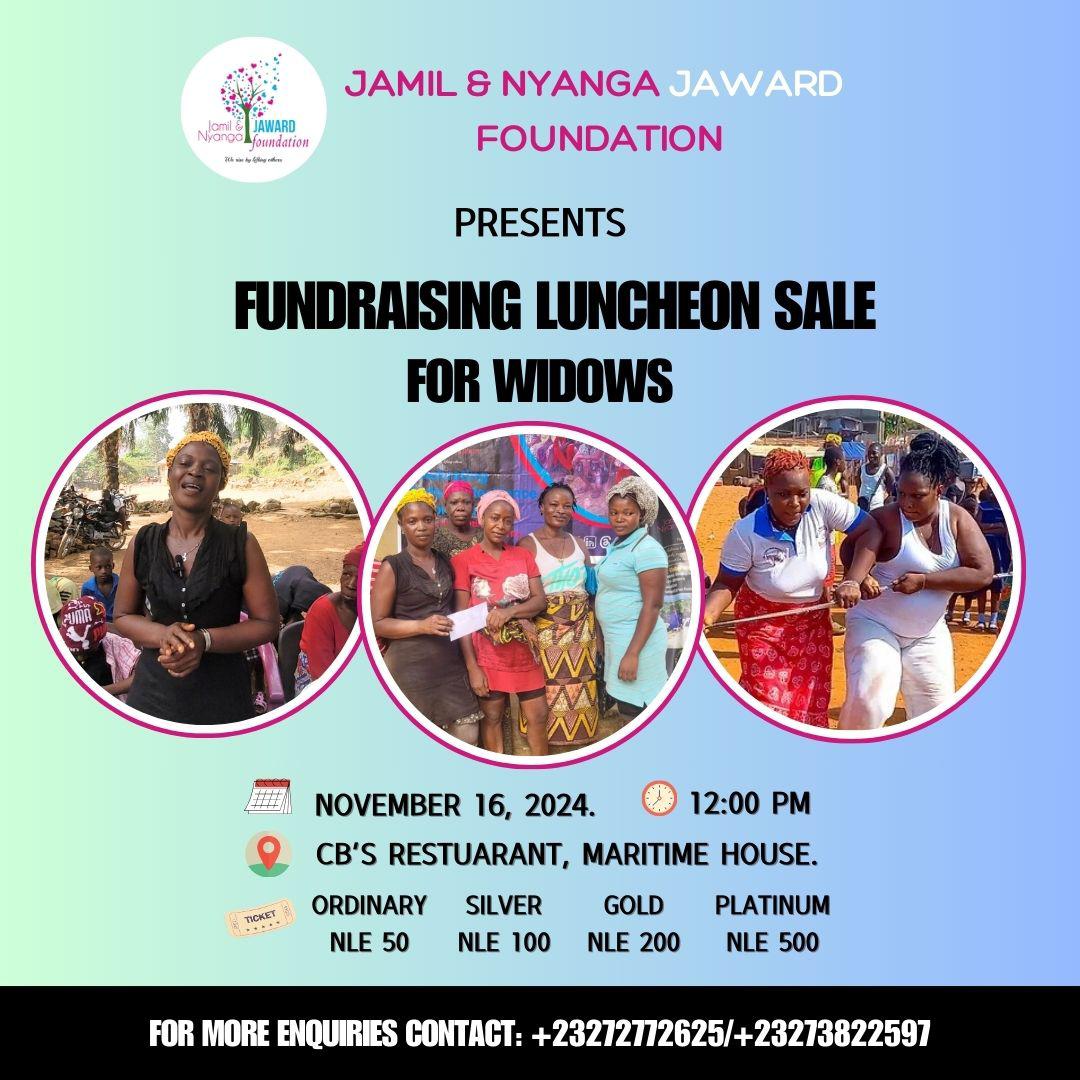 Jamil and Nyanga Jaward Foundation Hosts Fundraising Luncheon to Support Widows in Freetown