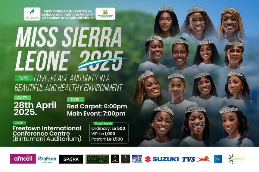 Lachaeveh Davies Crowned Miss Sierra Leone 2024 at Bintumani Conference Centre