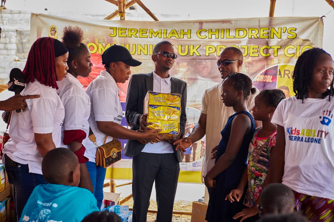 Jeremiah Children’s CEO, Pamela Jah Donates Le60,000 Food Aid to Blind and Deaf Pamela Jah