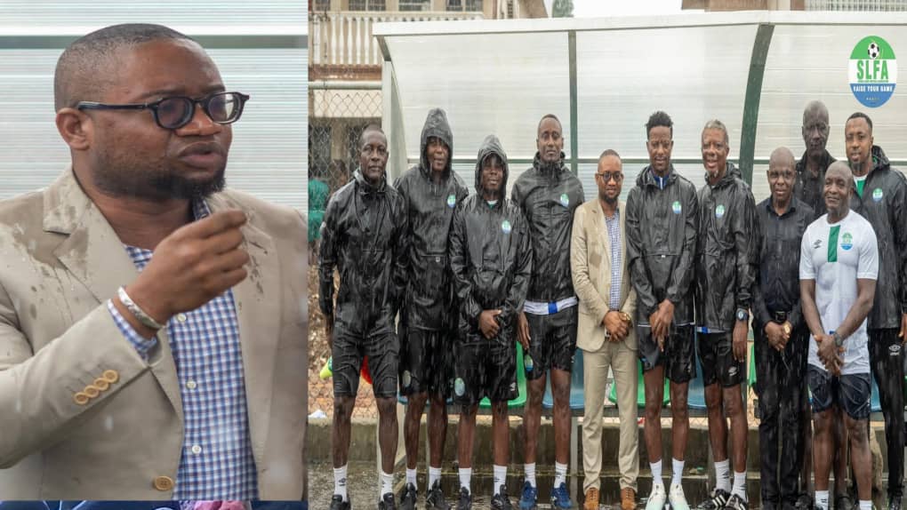 New Leone Stars Team Manager Abdul Karim Bangura Meets Players and Staff