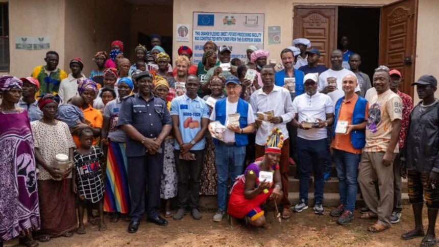 EU Bus Tour Highlights Sweet Potato Project in Bombali