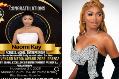 Naomi Kay Secures International Nomination at Clevanard Media Awards 2025