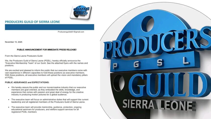 Producers Guild Appoints New Leaders to Drive Film Industry Forward in Sierra Leone