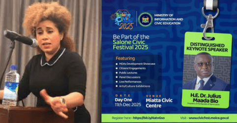 Salone Messenger (4) "Funds for festivals. No funds for school subsidies" - Basita Michael