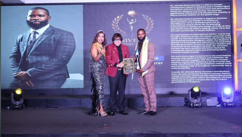 Sierra Leone’s Ishmael Brima Koroma Honoured with Top Fashion Award