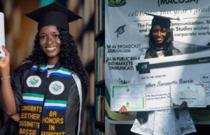 Esther Susanette Bassie Emerges Best Graduating Student in Broadcast Journalism, Receives Cash Prize and Paid Internship Esther Susanette Bassie