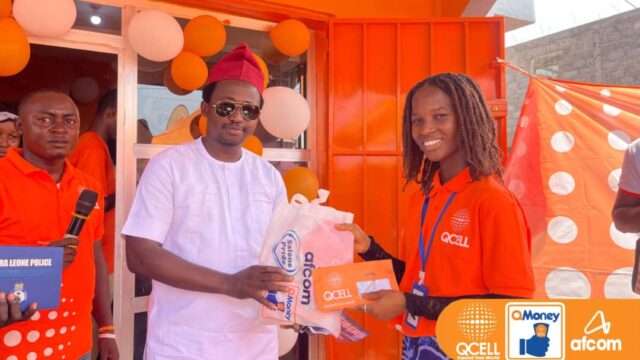 QCell Opens New Customer Care Shop at Kambia 2 Check Point