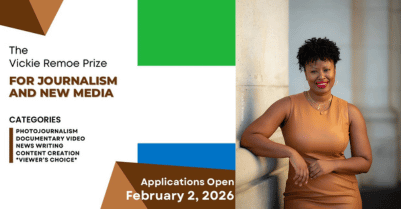 Vickie Remoe Prize Applications Open February 2 — A Big Opportunity for Sierra Leone Media Creators Vickie Remoe Prize Applications Open February 2 — A Big Opportunity for Sierra Leone Media Creators