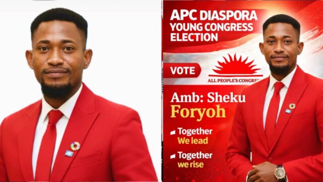 Youth Activist Sheku Foryoh Eyes APC Young Diaspora Leadership Role Youth Activist Sheku Foryoh Eyes APC Young Diaspora Leadership Role