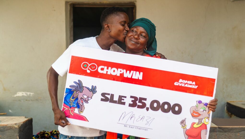 Bo Health Worker Wins SLE 35,000 in ChopWin “Bomba Giveaway” Bo Health Worker Wins SLE 35,000 in ChopWin “Bomba Giveaway”