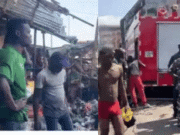 Fire Ravages Shops and Businesses on ECOWAS Street in Freetown Fire Ravages Shops and Businesses on ECOWAS Street in Freetown