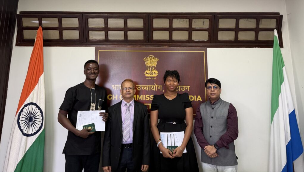 Two Sierra Leoneans Head India Specialised Training ITEC Programme