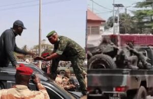 Doumbouya Sends Tanks, Artillery and a Helicopter to the Liberian Border Hours Before Peace Summit Doumbouya Sends Tanks, Artillery and a Helicopter to the Liberian Border Hours Before Peace Summit