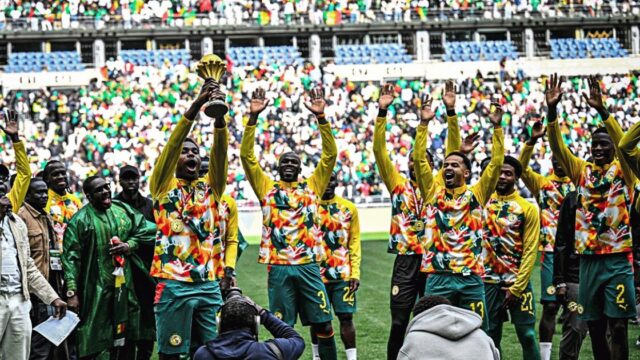 Senegal Proudly Vibing With the AFCON 2025 Trophy Before Peru Friendly