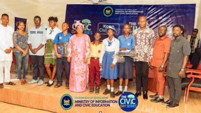 Civic Day Series Kicks Off in Kono with Schools Quiz and Debate Competition