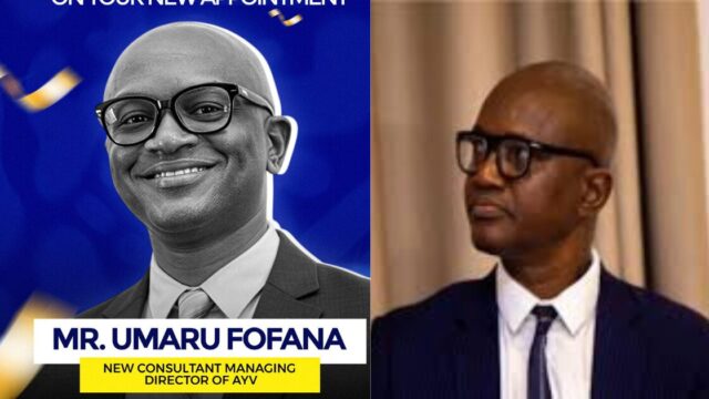 AYV Appoints Umaru Fofana as Consultant Managing Director in Strategic Leadership Move