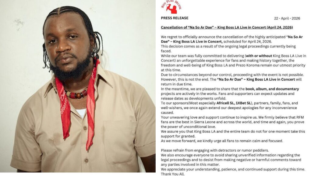 King Boss LA Concert Cancelled Amid Ongoing Legal Battle in Bo