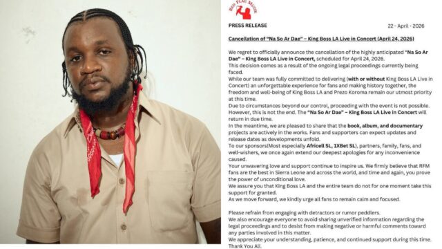 King Boss LA Concert Cancelled Amid Ongoing Legal Battle in Bo