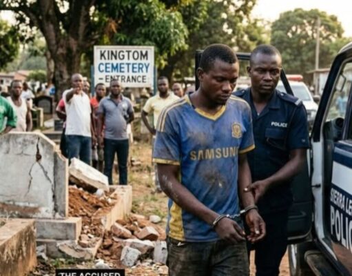 MAN REMANDED FOR ALLEGEDLY DESTROYING FOUR GRAVES AT FREETOWN’S KINGTOM CEMETERY MAN REMANDED FOR ALLEGEDLY DESTROYING FOUR GRAVES AT FREETOWN'S KINGTOM CEMETERY