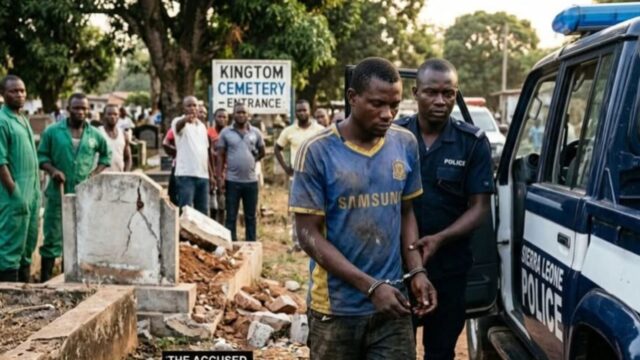 MAN REMANDED FOR ALLEGEDLY DESTROYING FOUR GRAVES AT FREETOWN'S KINGTOM CEMETERY