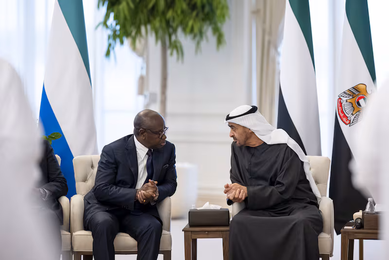 Sierra Leone’s President Bio holds talks with UAE leaders in Abu Dhabi